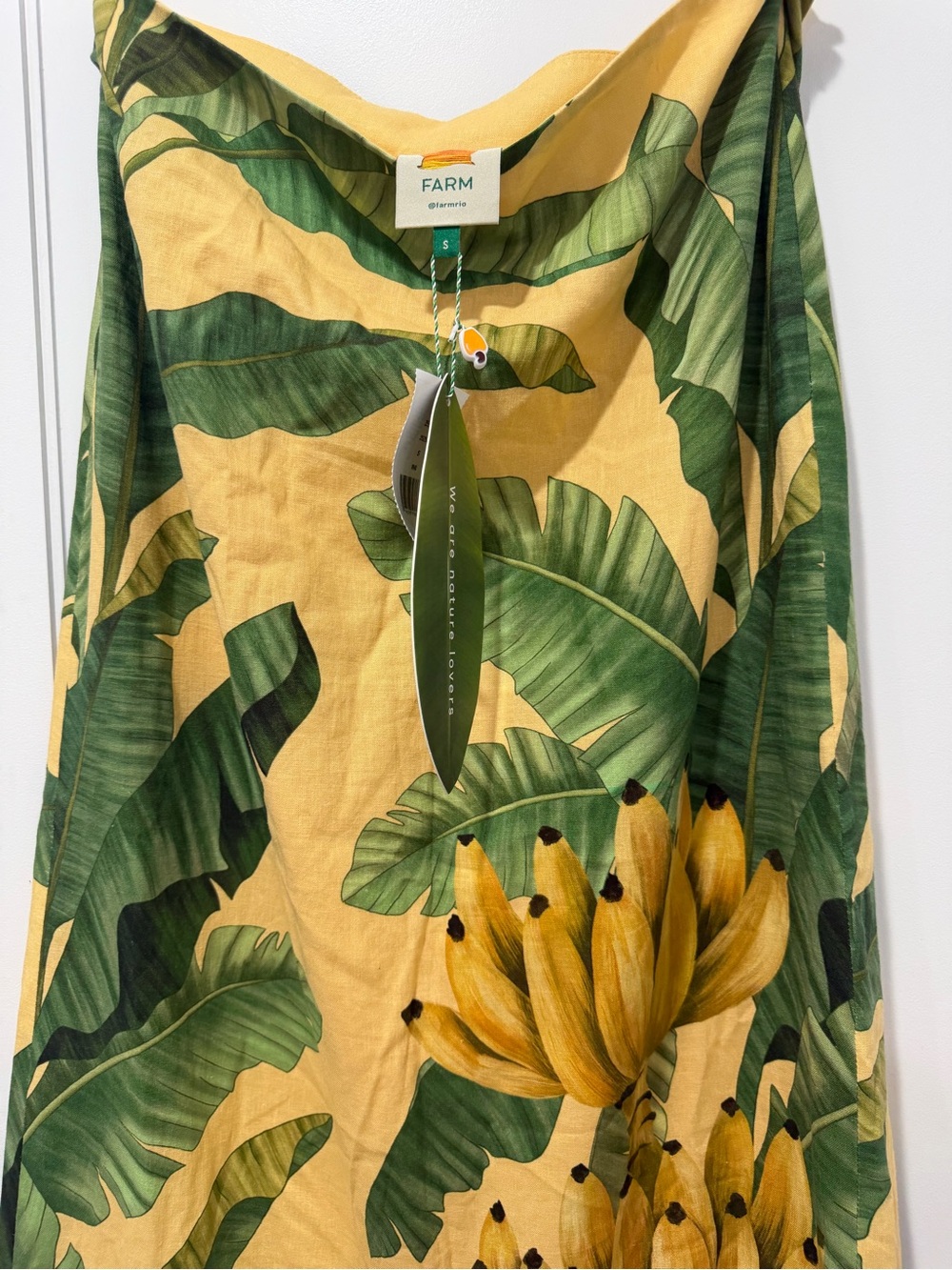 NWT FARM Rio Botanical Fruit Print Beaded
Fringe Midi Skirt Sz S - Picture 6 of 8